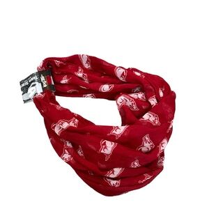 NWT Team Scarf Infinity Arkansas Razorbacks Red‎